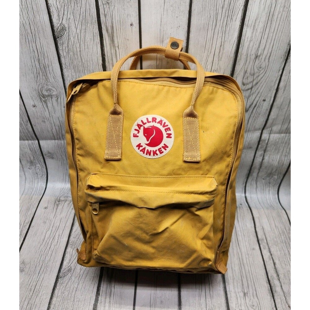 Authentic Fjallraven Kanken Classic 16L Backpack Ochre Yellow 23510 Daypack